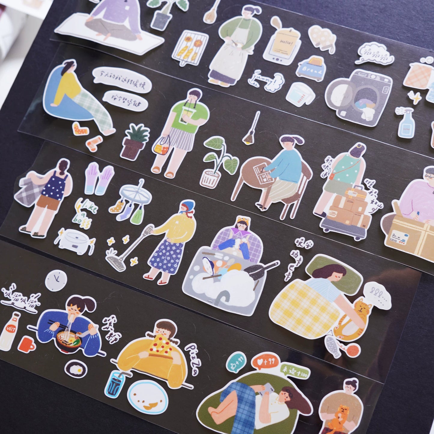 A Bit of A Studio【Daily Payment Receipt】Pre-cut Animal/Small Day/Fruit Washi/PET Tape