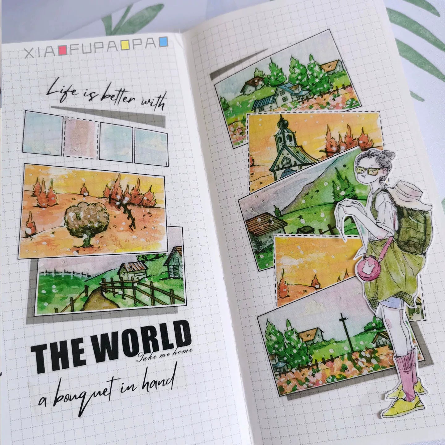 Small Floating Bubble Typesetting4 Washi Tape Basic Lazy Border Frame Suitable for A6/B6/A5