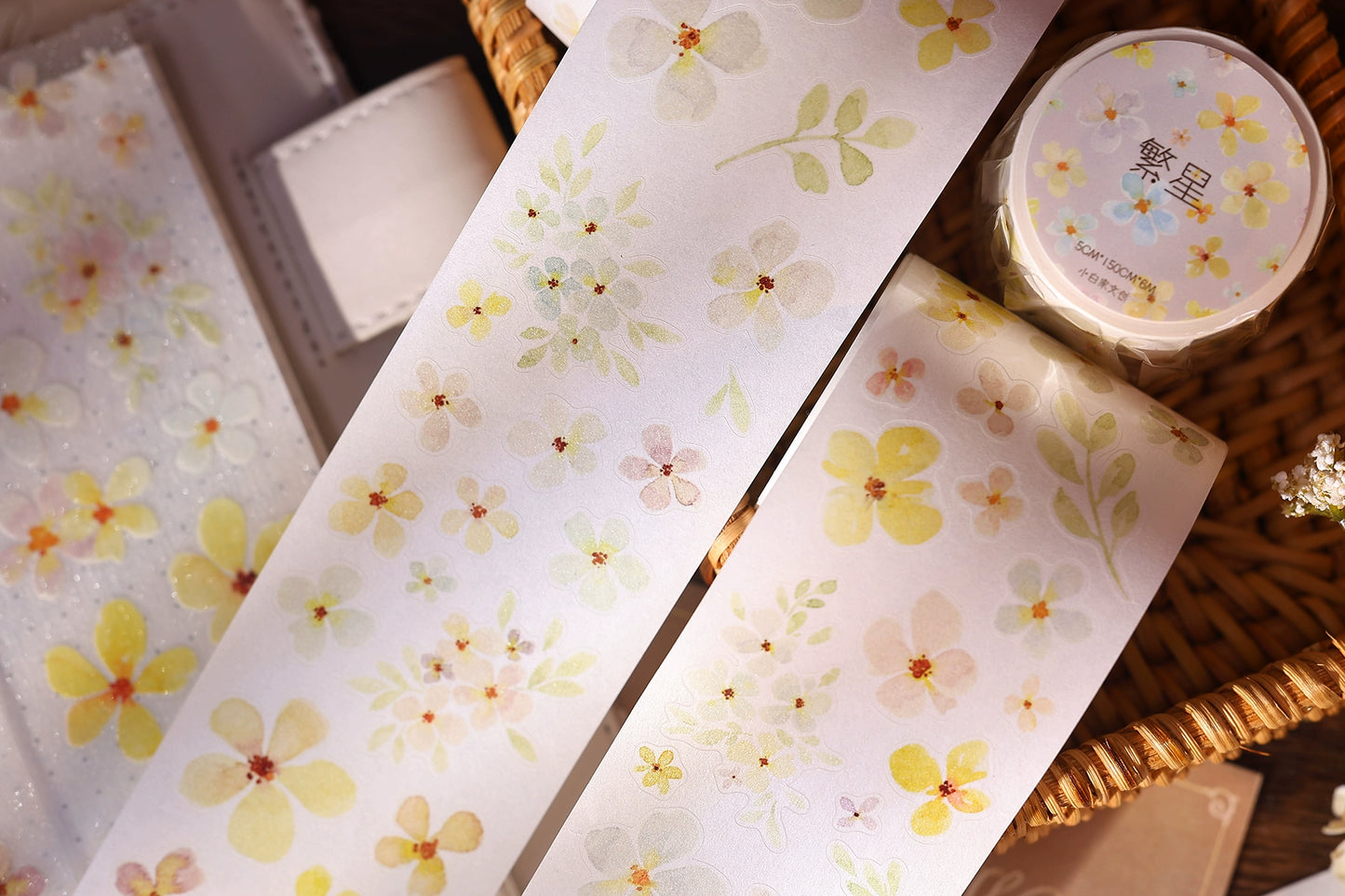 XiaoBaiJia Minimalist Style【Stars】Light Retro Orginal Design Washi Pet Tape Landscape Stickers