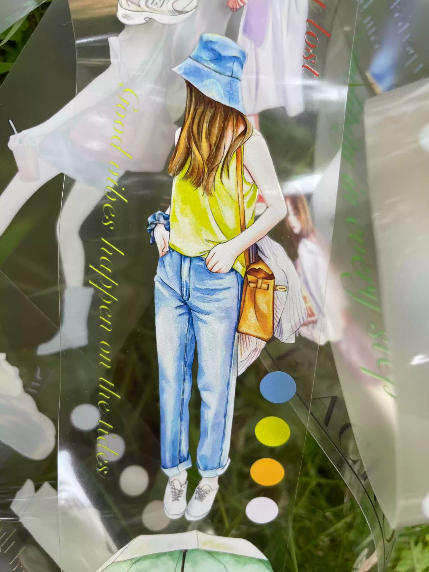 ZaoZao Vol1【Thousand Suns】Original Design Kiss-Cut Washi PET Tape Stickers,for Scrapbook Supplies,Journaling,Junk Journal,Bullet Journal,Planner Stickers