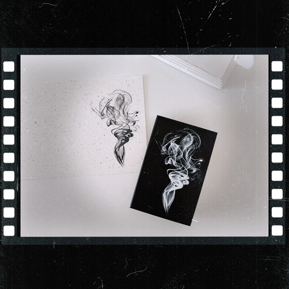 Simple Washi Tape【Unique-Cloud Smoke Stamp】Mist Shadow Wire Mesh Tree Advanced Versatile Background DIY