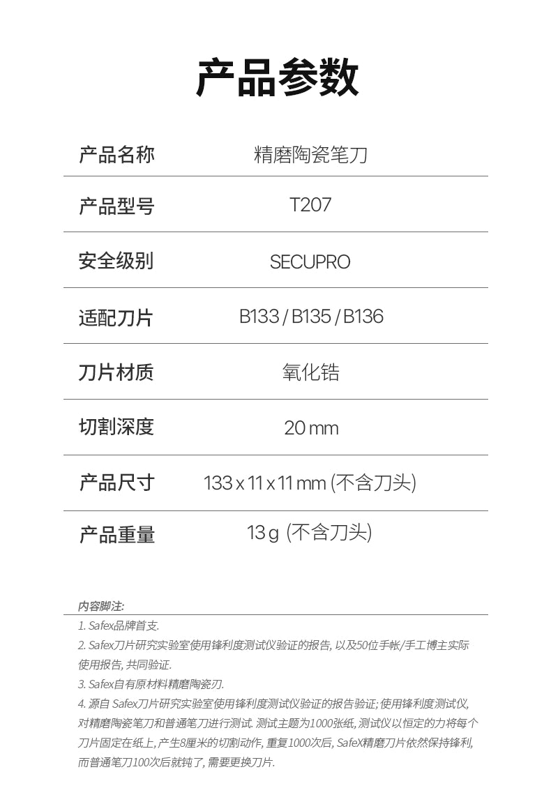 SAFEX Handheld Bookcutting Knife for Elementary School Students,Safe and Exquisite Creative Ceramic Pen Knife, High Appearance, High Quality, Portable, High Speed Rail, Durable Paper Carving and Cutting