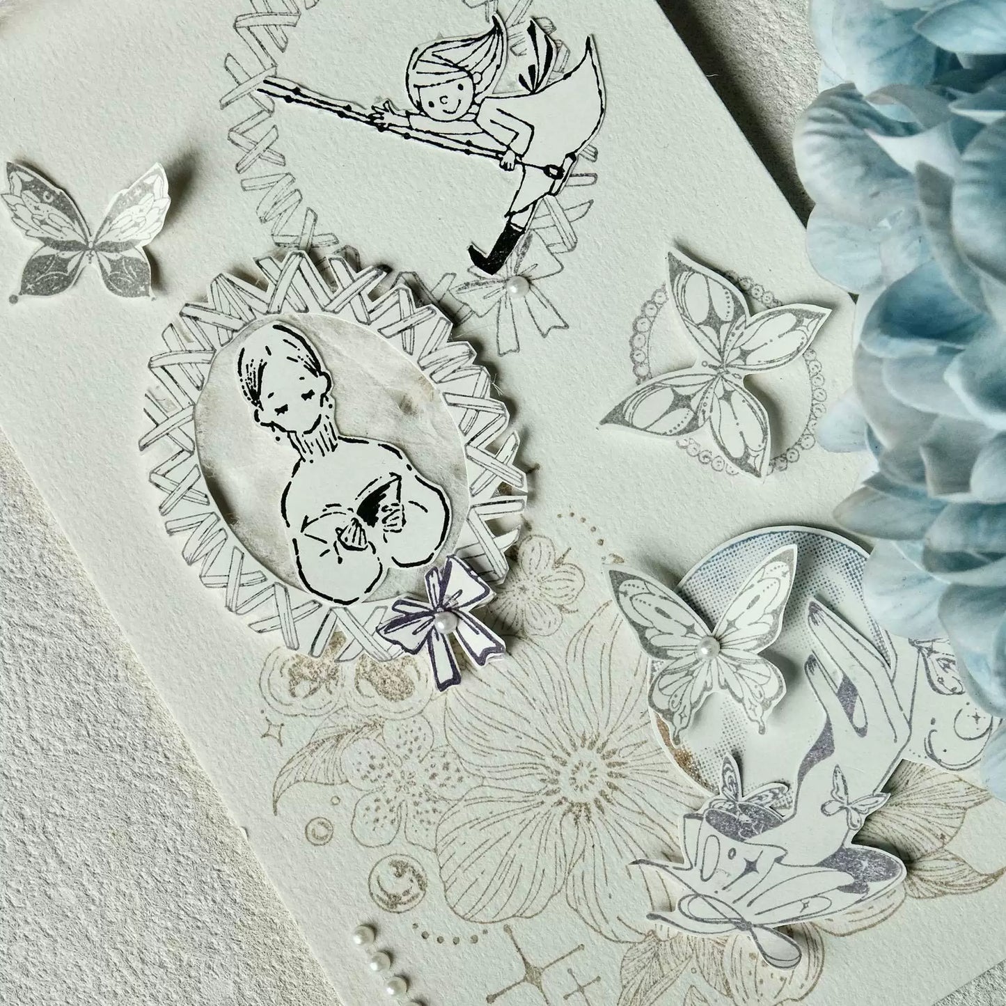 STARRY NIGHT Vol14【Fantastic Journey】Orginal Design Versatile Frame Maple Practical Frame Washi Tape Stamp