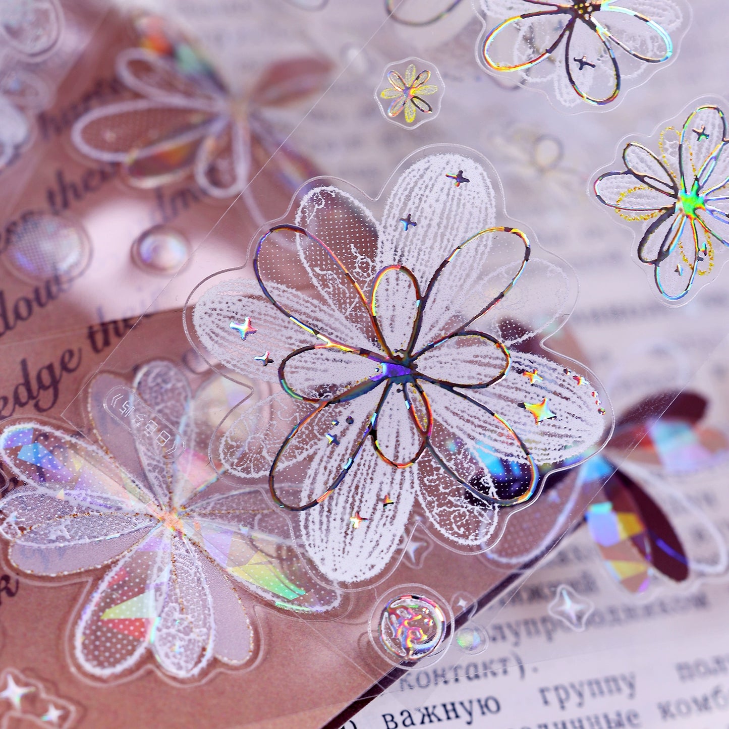 XiaoBaiJia【Cappuccino&White Dream Island】Light Retro Orginal Design Washi Pet Tape Landscape Stickers