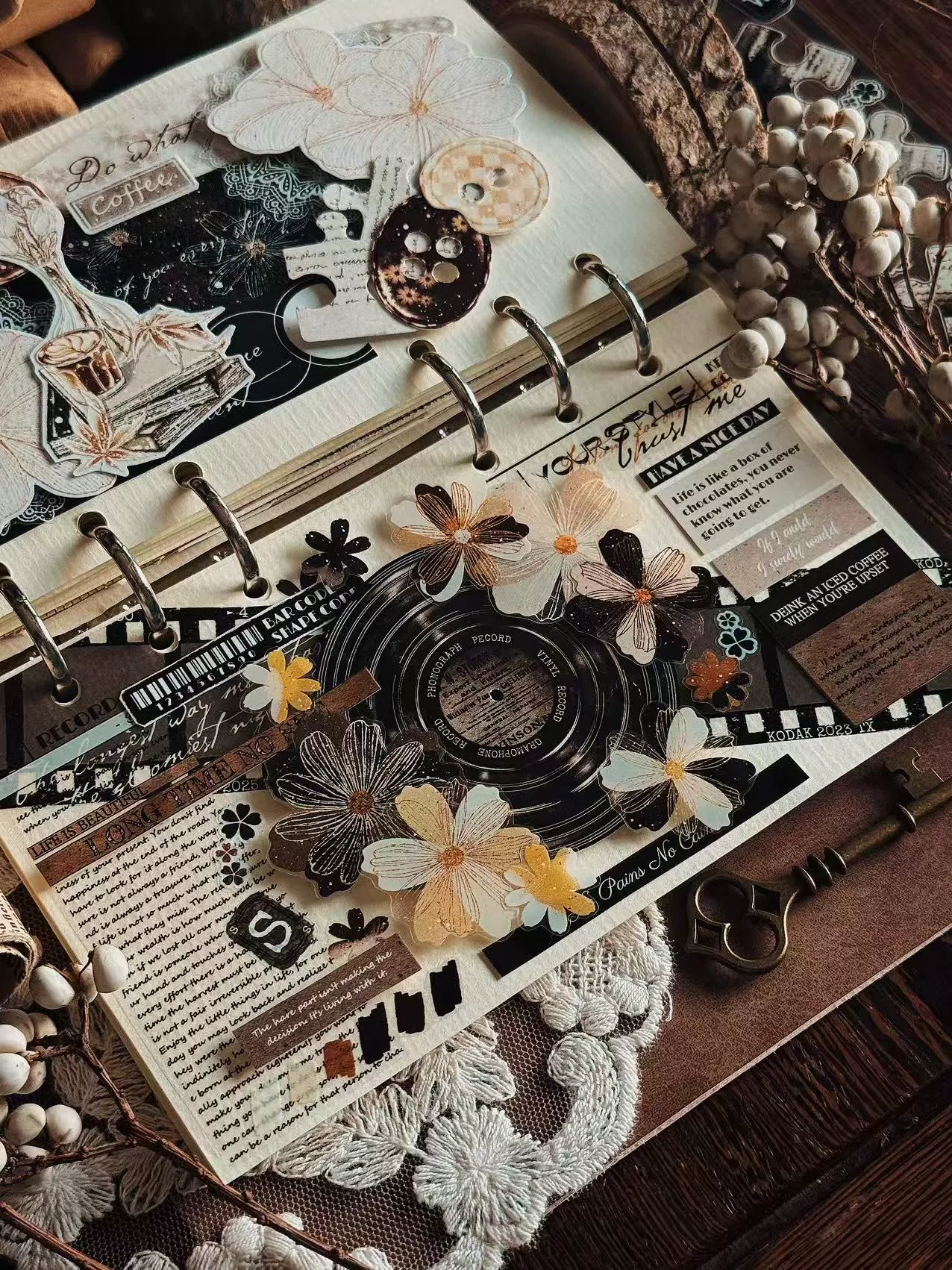 Linlanxi 【Herben Supplement】Original  Washi/Pet Tape - New Fashion Retro Wider English Counted Tape