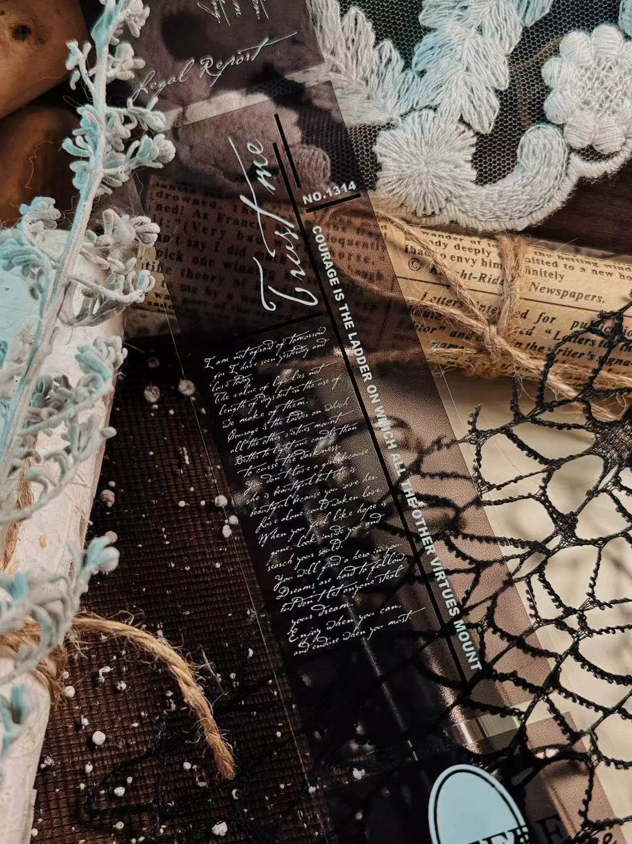 Linlanxi【Plain Semi Transparent Sticky Notes】Original Design Black and White Half Transparent Memo Washi/Pet Tape