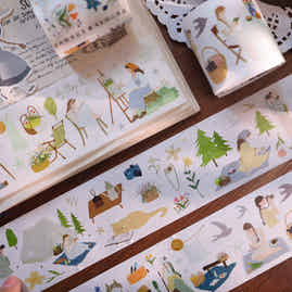 YiEr Vol8【Wind Field Notes】Salt Series Kiss-cut Washi Tape and PET Stickers