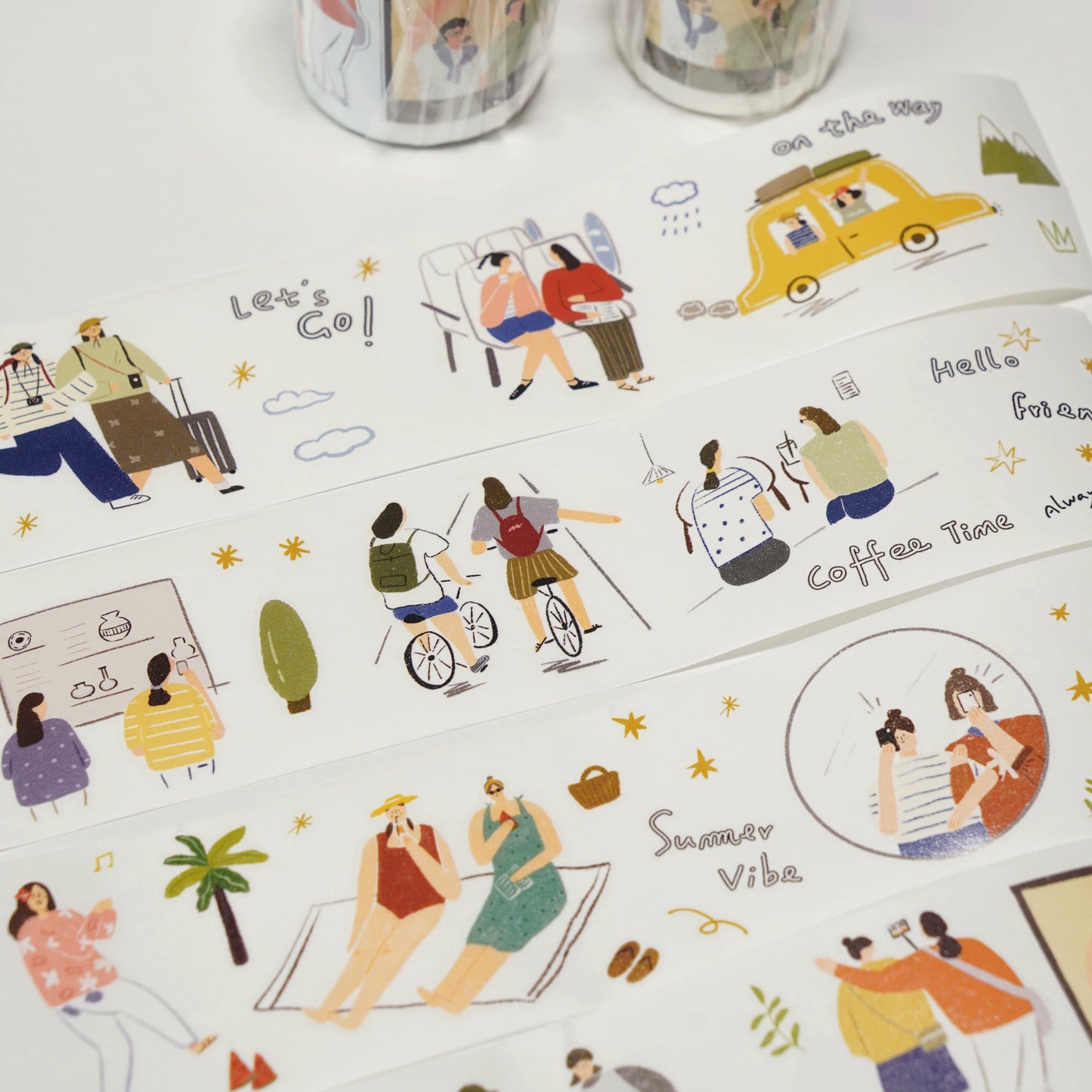 A Bit of A Studio【Going Out to Play】Pre-cut Stationery/Clips/Flowers/Mushrooms/Socks Washi/PET Tape