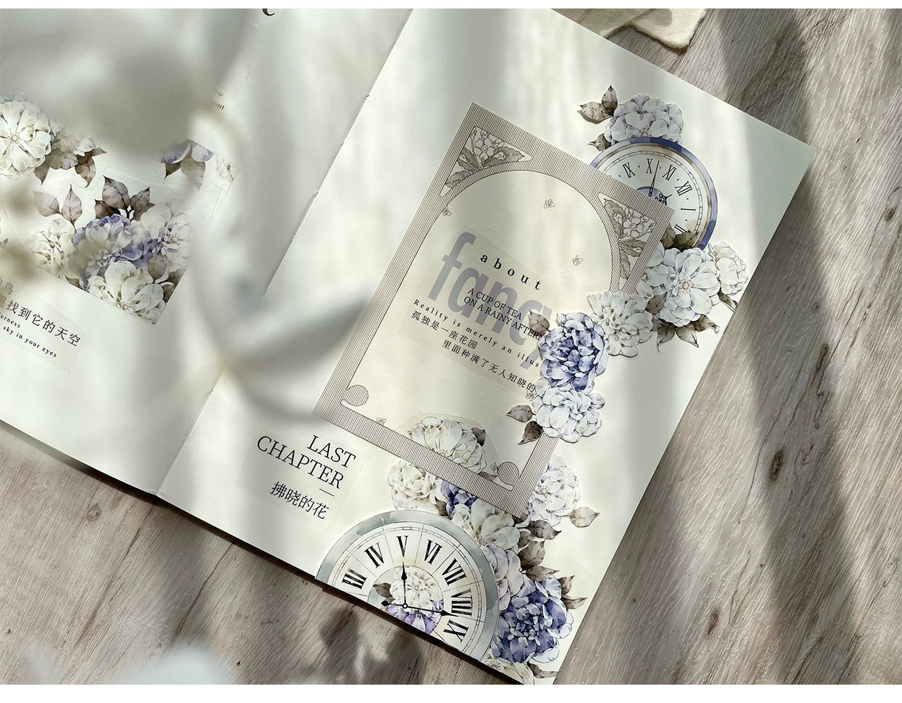 TianCheng-Vol5【Purple Twilight】Floral  Washi/PET Tape,for Scrapbook Supplies,Scrapbook Tape Stickers,Junk Journal Supplies