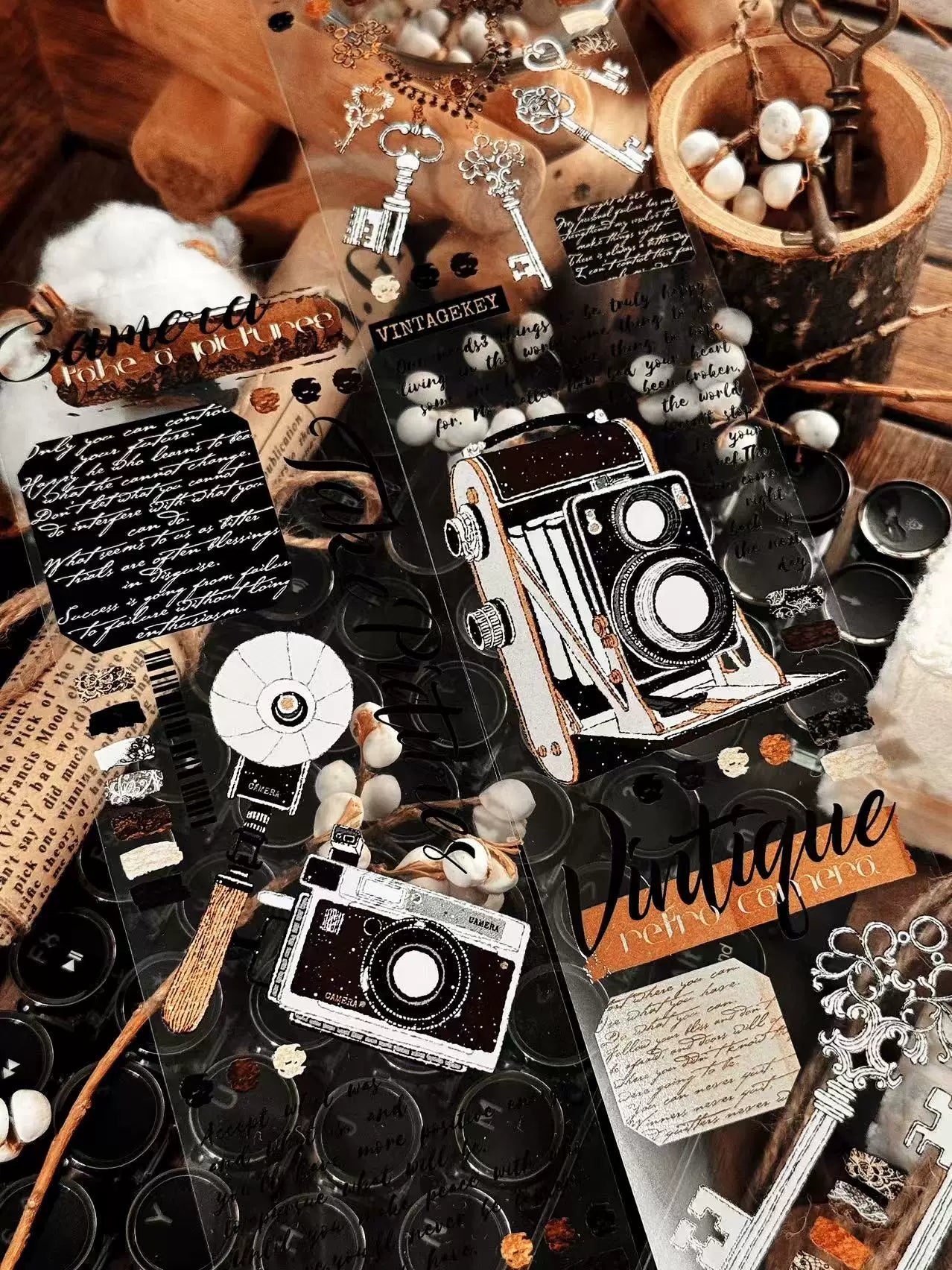 Linlanxi Vol13【Records of Antique Seals】Original Design Exquisite Vintage Decorative Washi Pet Tape