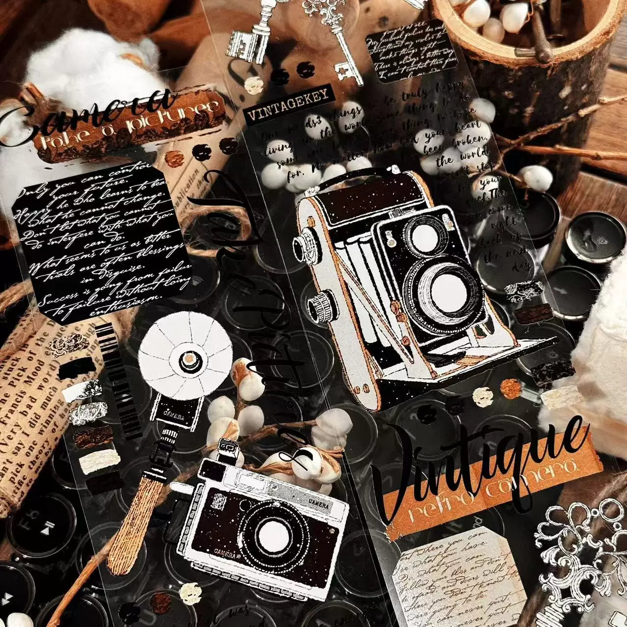 Linlanxi Vol13【Records of Antique Seals】Original Design Exquisite Vintage Decorative Washi Pet Tape