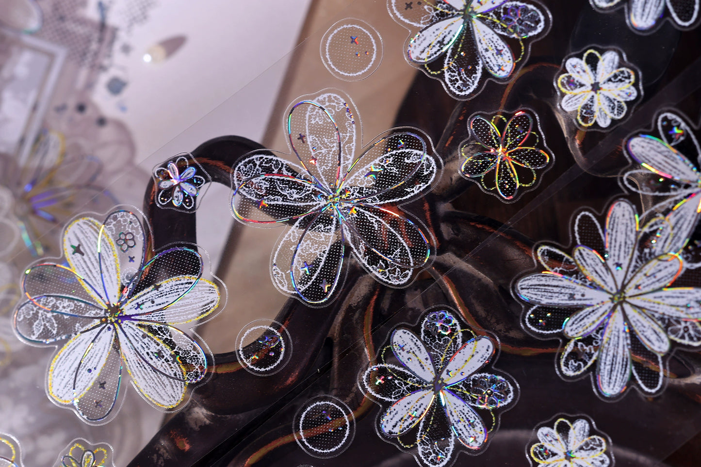 XiaoBaiJia【Cappuccino&White Dream Island】Light Retro Orginal Design Washi Pet Tape Landscape Stickers