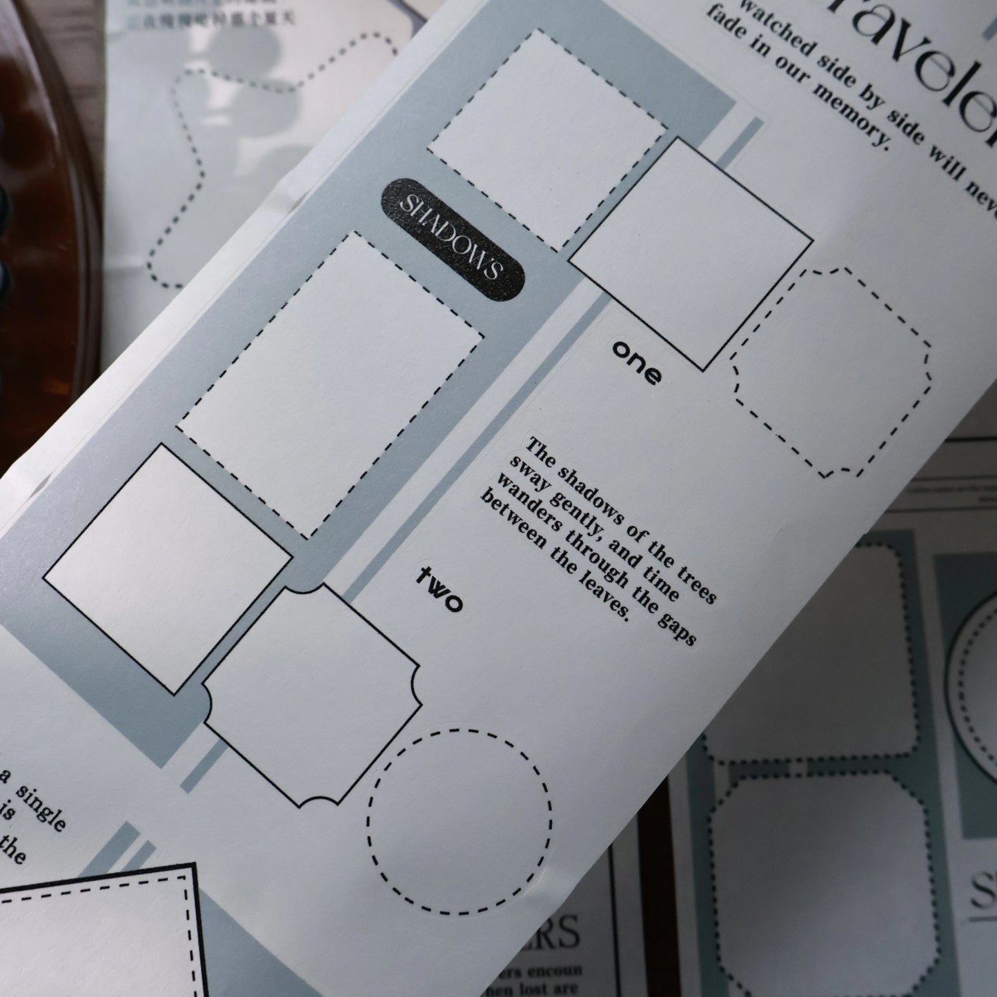 YiEr Vol15【Colorful Border】Orginal Design Pre-cut Washi/Pet Border Tape Light Retro Landscaping Stickers