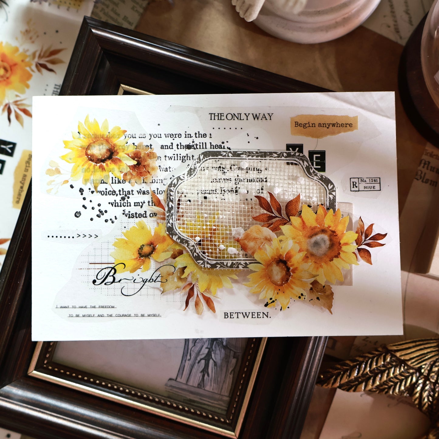 YiEr 【English Base Stamp】Upgraded Red Rubber Retro Stamp