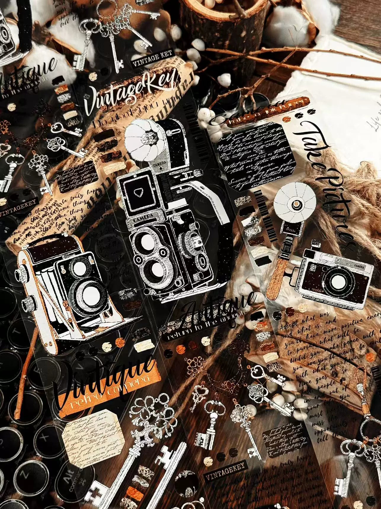 Linlanxi Vol13【Records of Antique Seals】Original Design Exquisite Vintage Decorative Washi Pet Tape