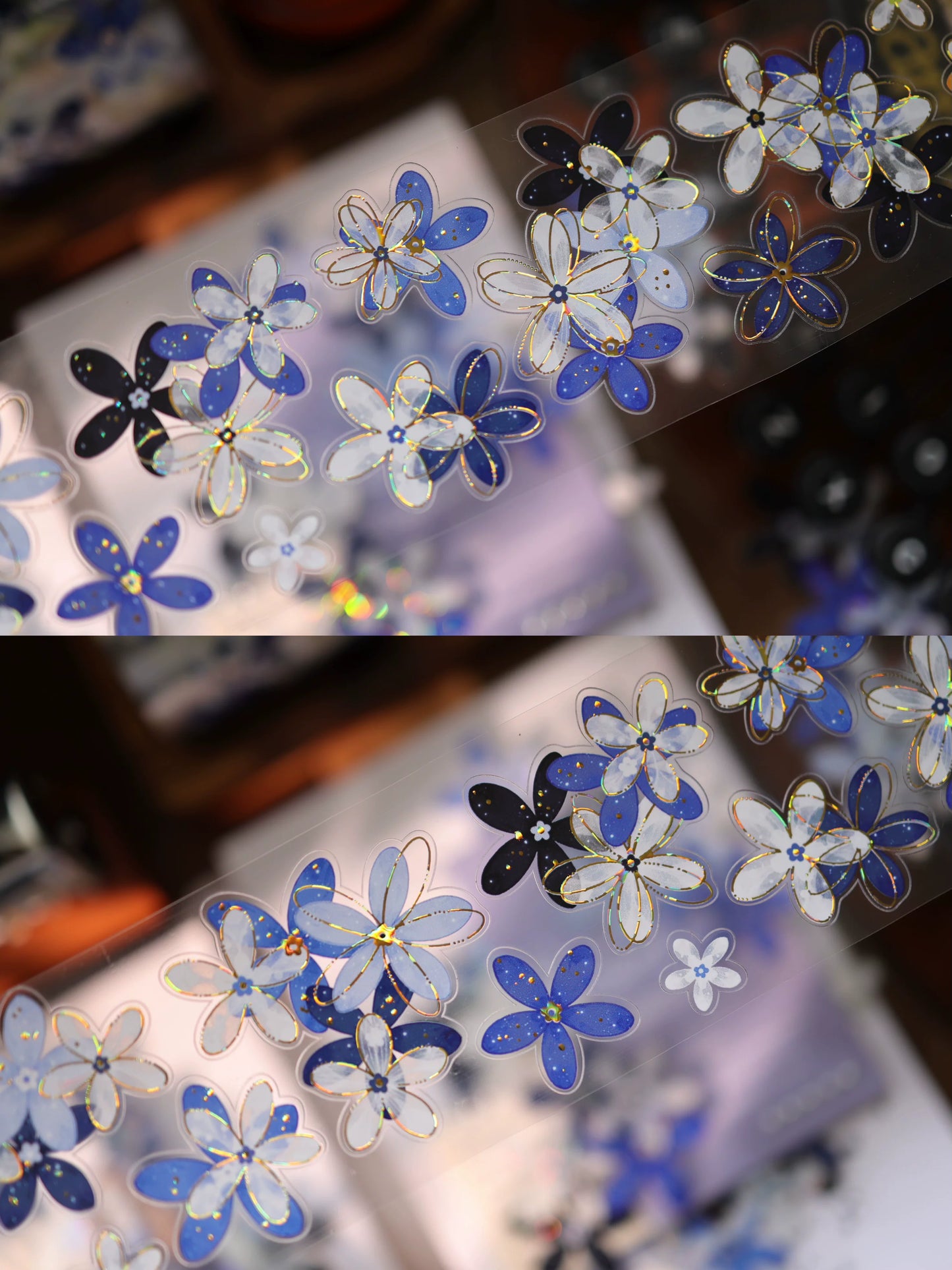 YiEr Vol17【Flowers on the Path】Kiss-cut Light Retro Floral Washi Tape and PET Stickers