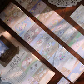 YiEr Vol8【Afternoon Snack】Salt Series Pre-cut Orginal Design Tear-off Notes Roll Washi Pet Tape