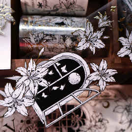 YiEr Vol14【Lily Window】Lily  Washi Tape and PET Stickers