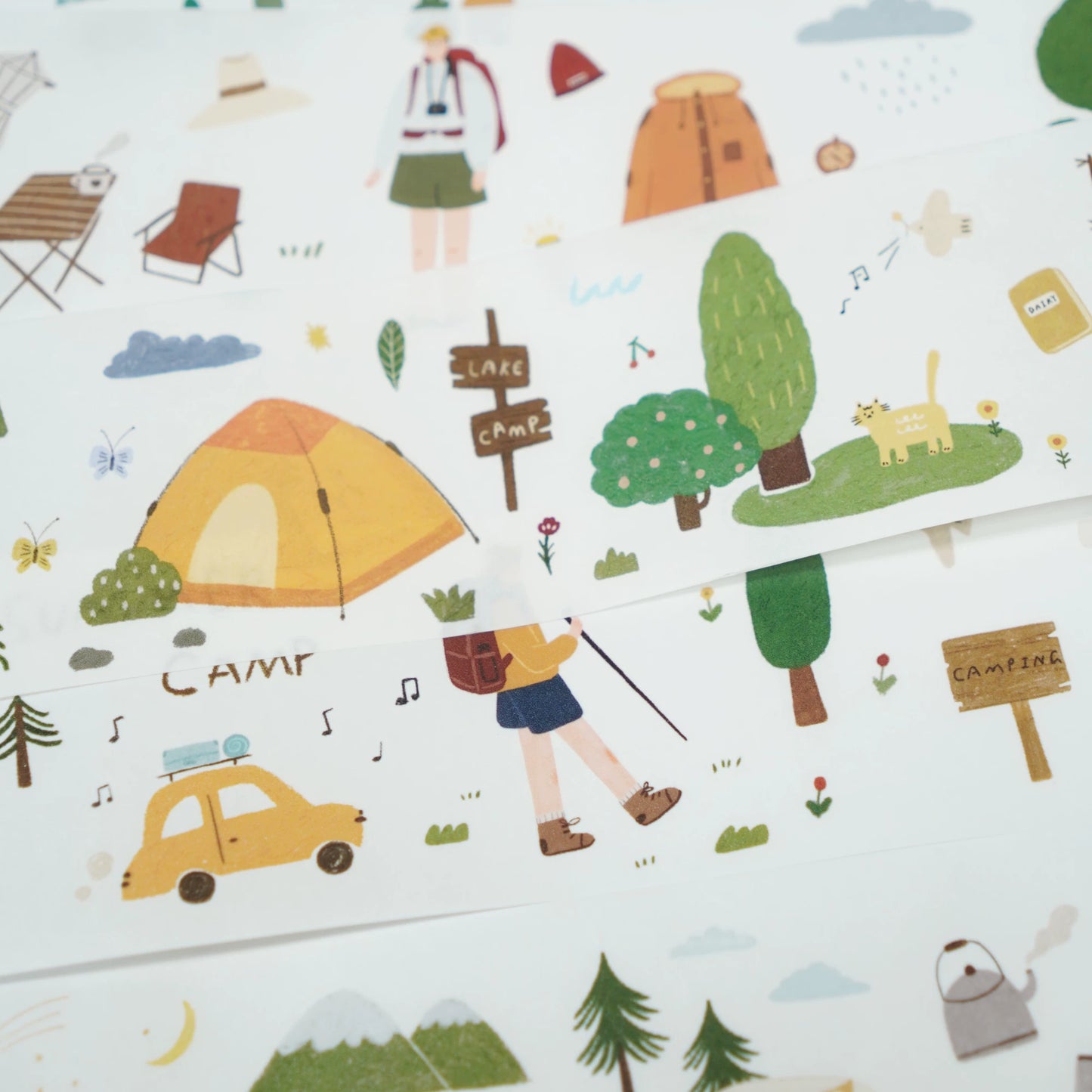 A Bit of A Studio【What's in My Bag】Pre-cut Camp/Breakfast/Bag/Forest Washi/PET Tape