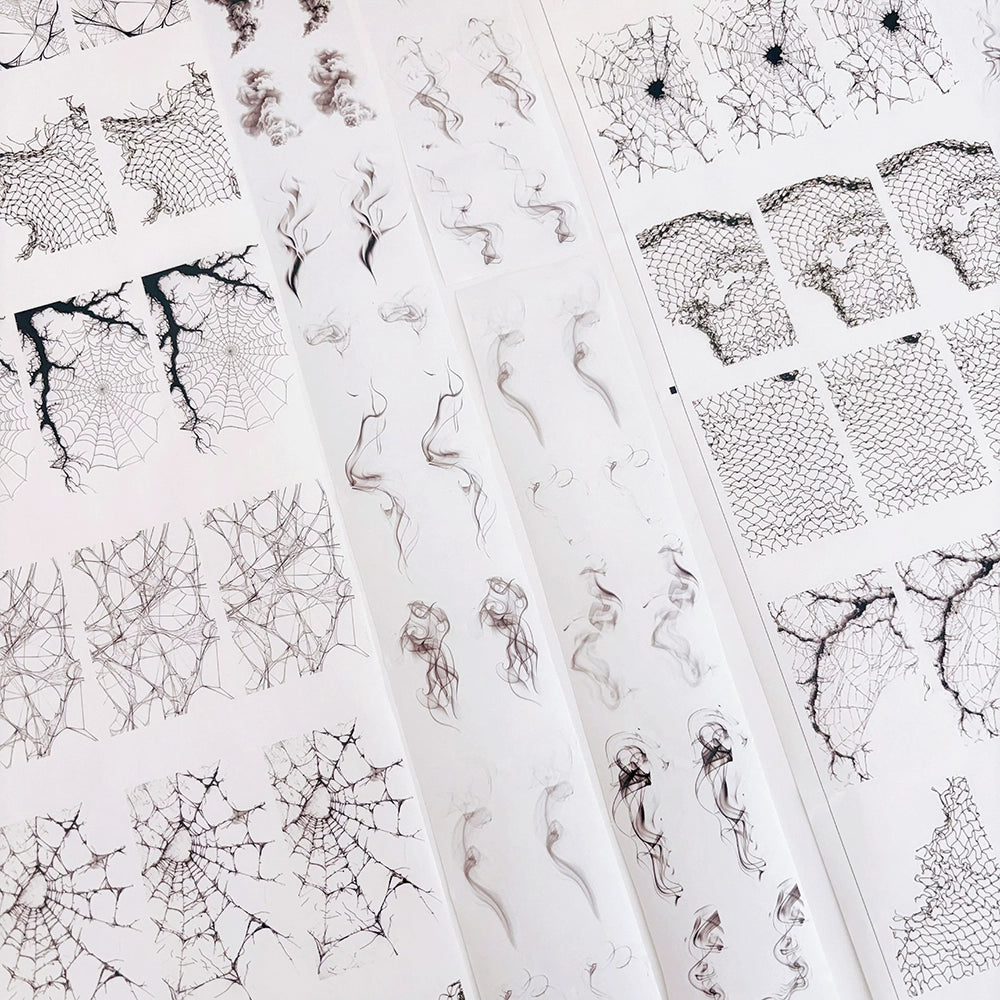 Simple Washi Tape【 Different Feeling 】 Roll Net Smoke Background Color Block Stickers Dreamy