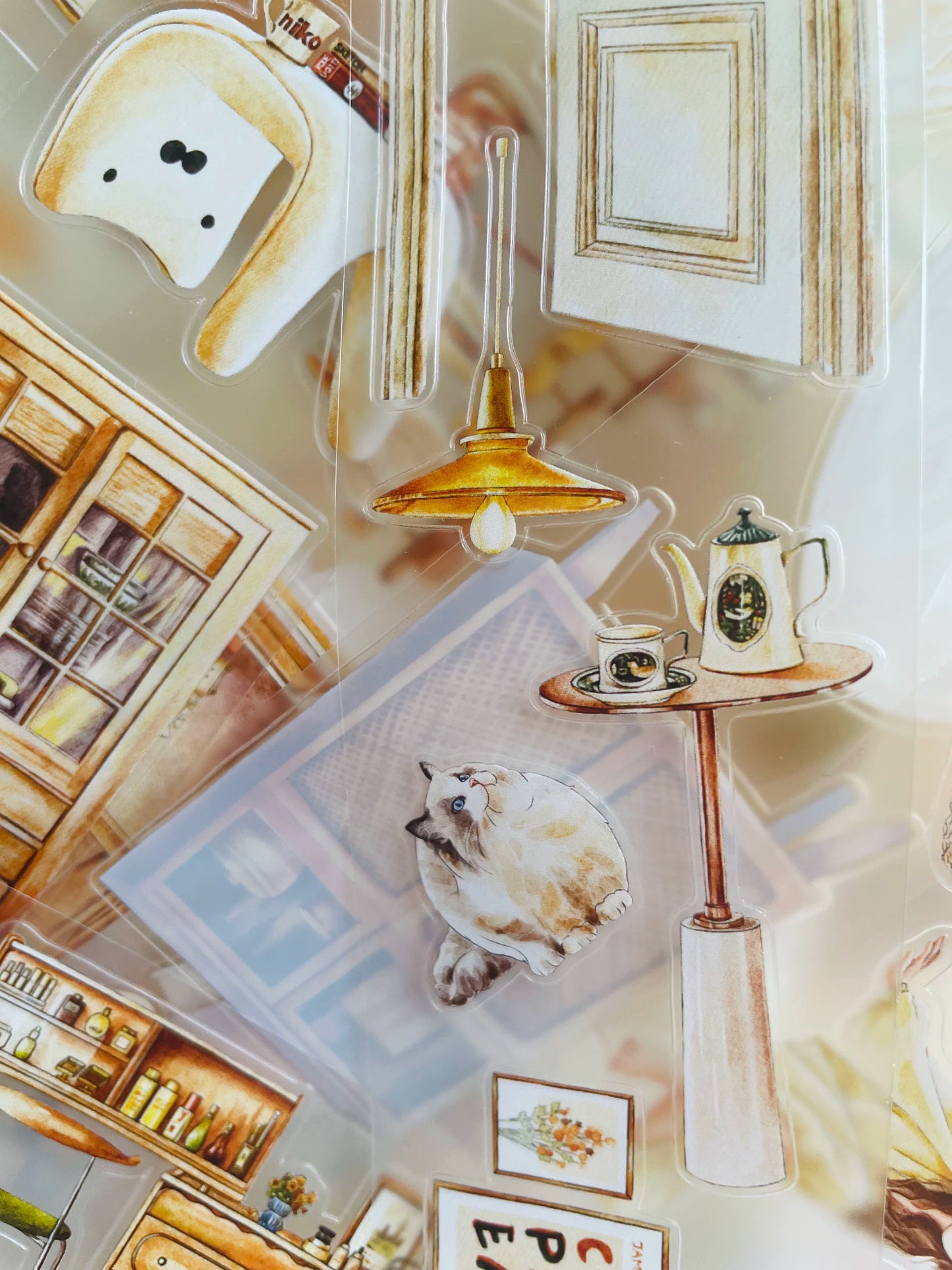 ZaoZao Vol3【Small Object】Original Design Kiss-Cut Washi PET Tape Stickers,for Scrapbook Supplies,Journaling,Junk Journal,Bullet Journal,Planner Stickers