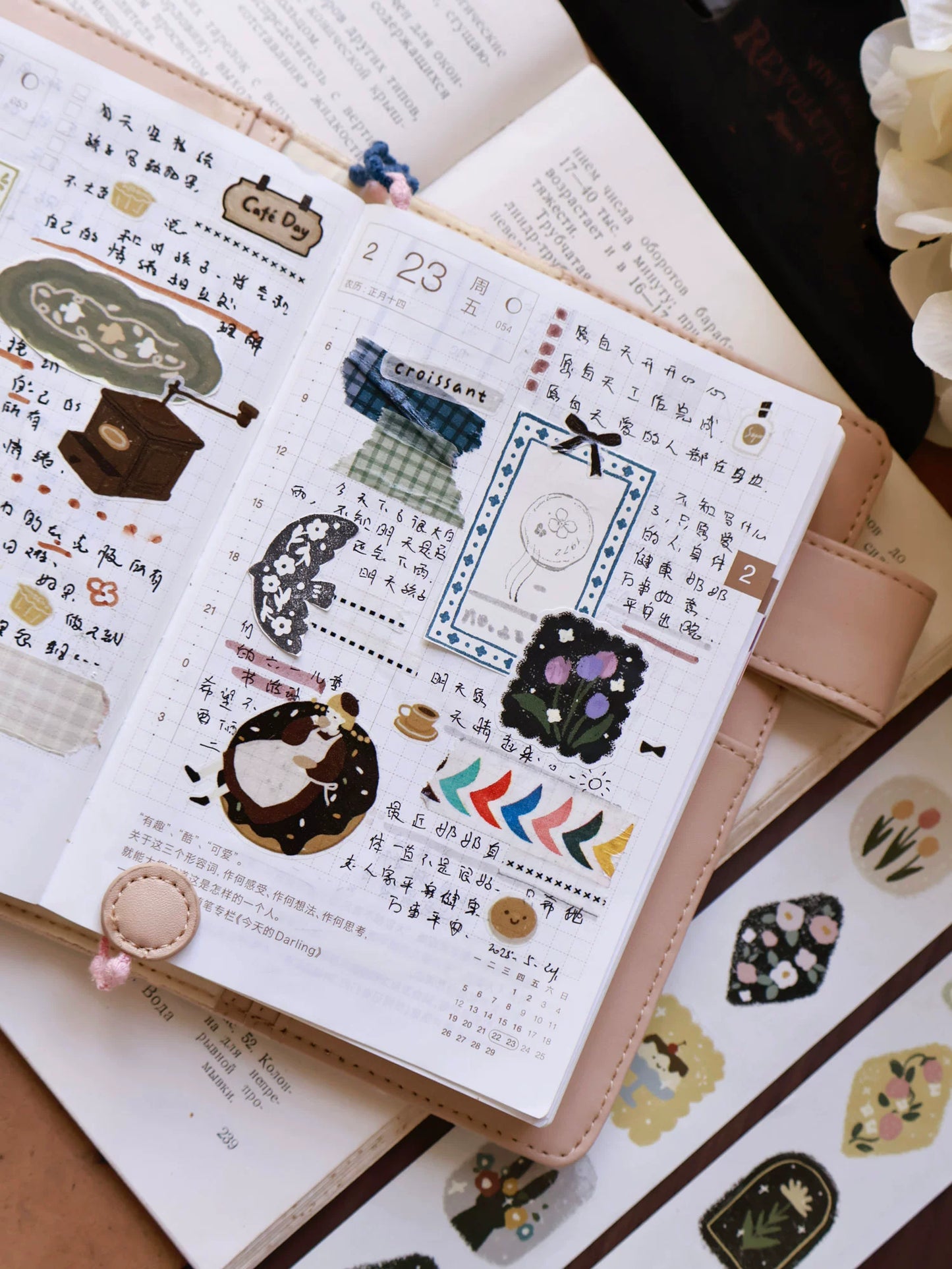 YiEr Minimalist Style Vol4【Spring Exhibition】Light Retro Orginal Design Washi Pet Tape Landscape Stickers