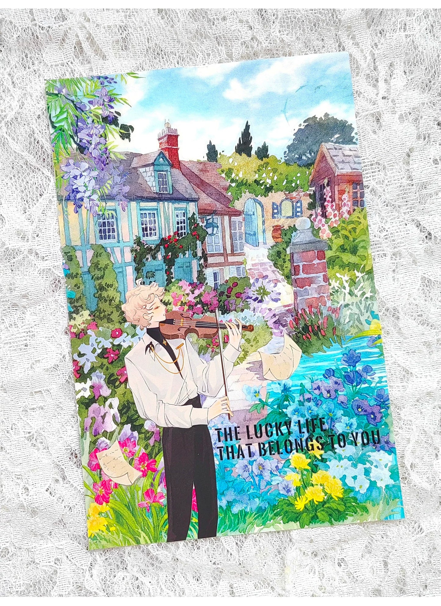 ZiYuanSu Vol15【Summer Garden Scene】Background Scene Pre-cut Washi PET Tape