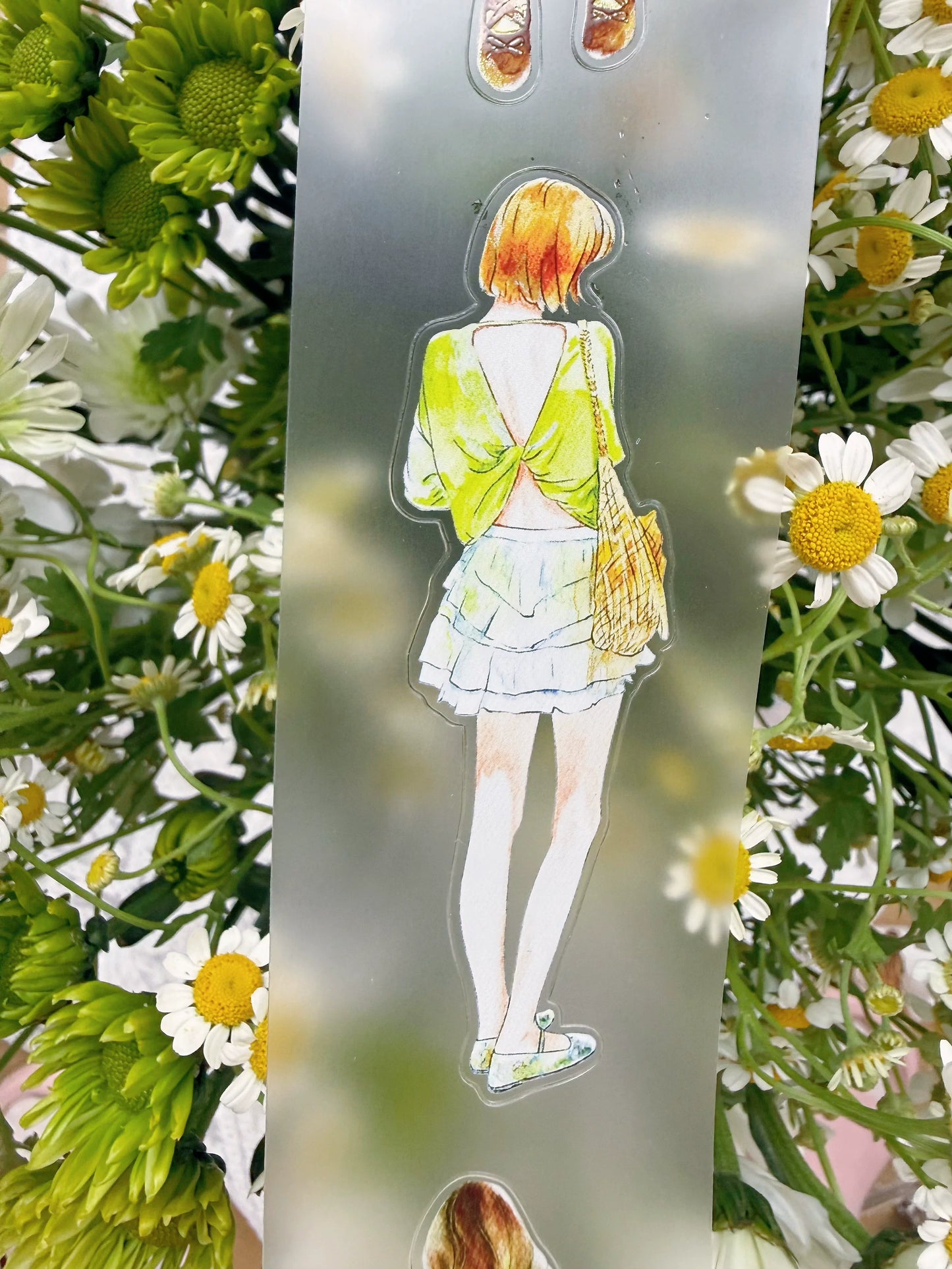 ZaoZao Vol4【XinXin】Original Design Kiss-Cut Washi PET Tape Stickers,for Scrapbook Supplies,Journaling,Junk Journal,Bullet Journal,Planner Stickers