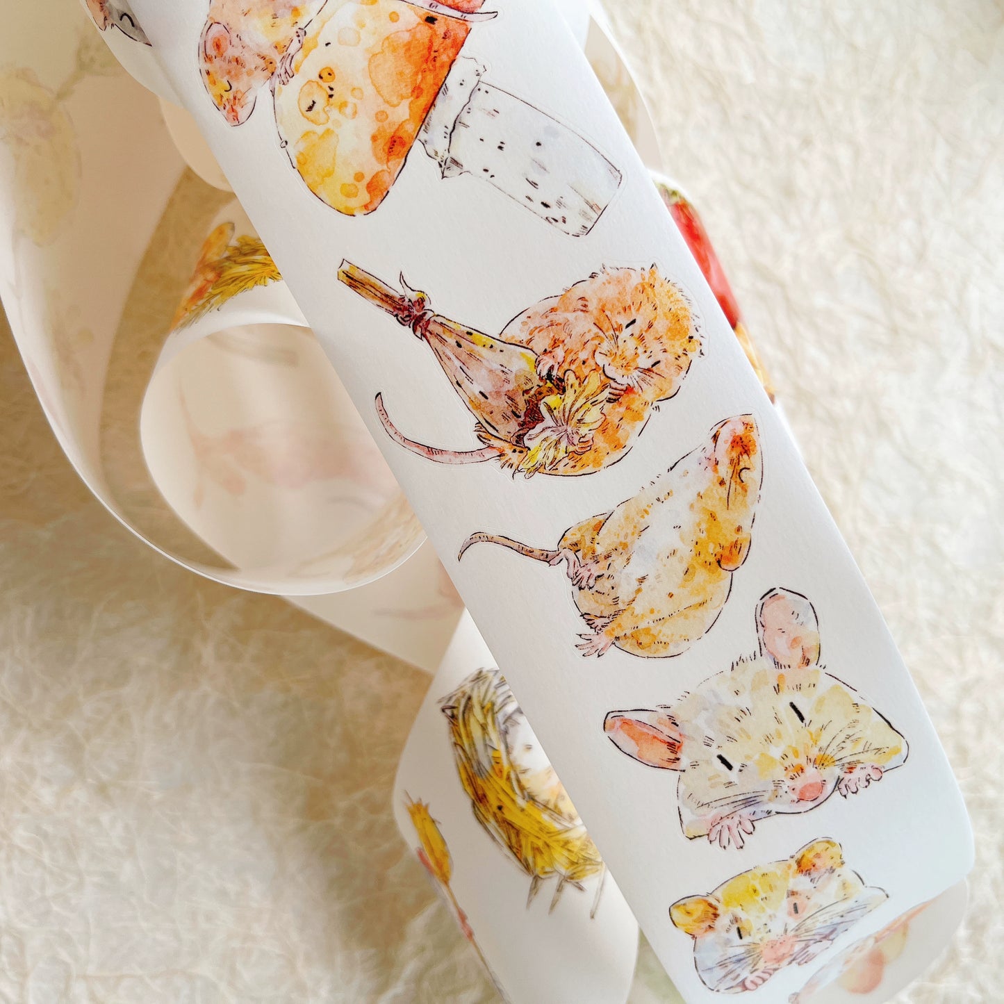 Seahorse Forest Vol8 A47 Vintage Retro Zizi's Garden,Pre-Cut Floral Washi/PET Tape Stickers,for Scrapbook Supplies,Scrapbook Tape Stickers,Junk Journal Supplies