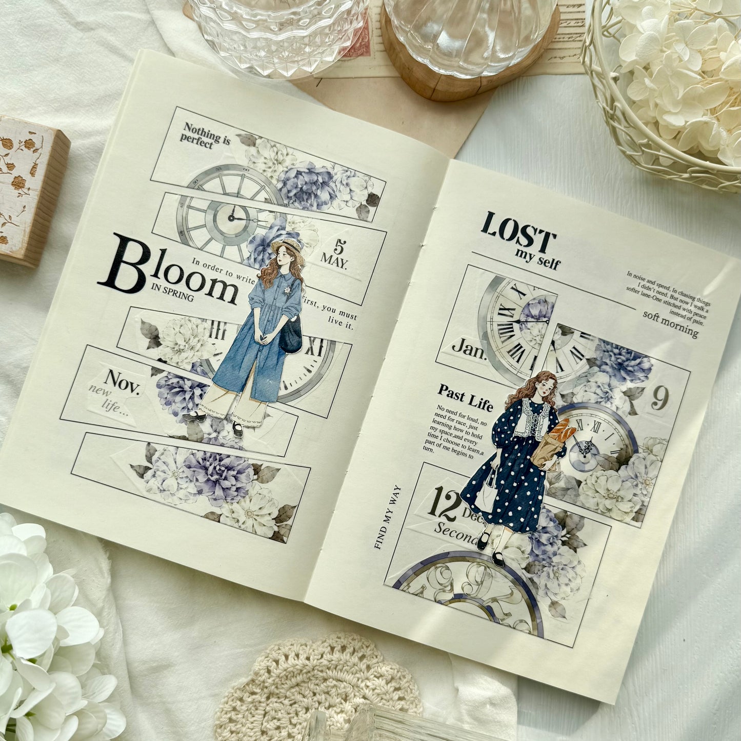 TianCheng-Vol7【Storyboard Frame】Backgroud Frame Washi PET Tape,for Scrapbook Supplies,Scrapbook Tape Stickers,Junk Journal Supplies