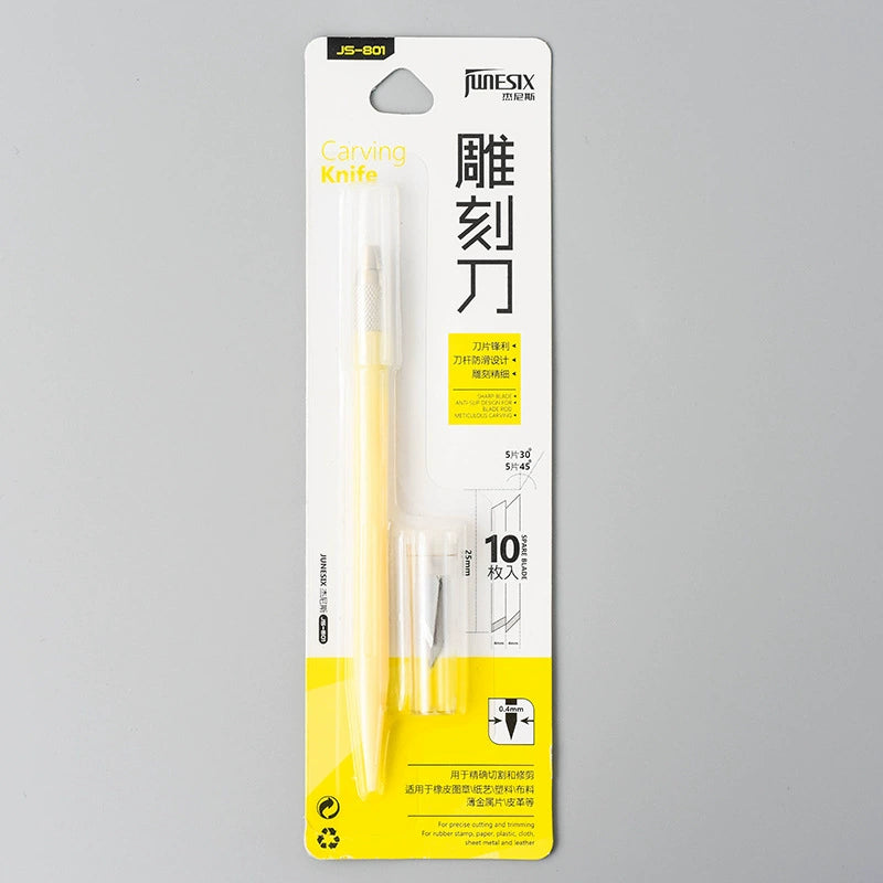 Handheld Pen Knife,Cutting Pad,Cutting tape,Cutting Pen Knife,Rubber Seal Carving Knife,Cutting Paper Pen,Handmade Knife,Art Knife