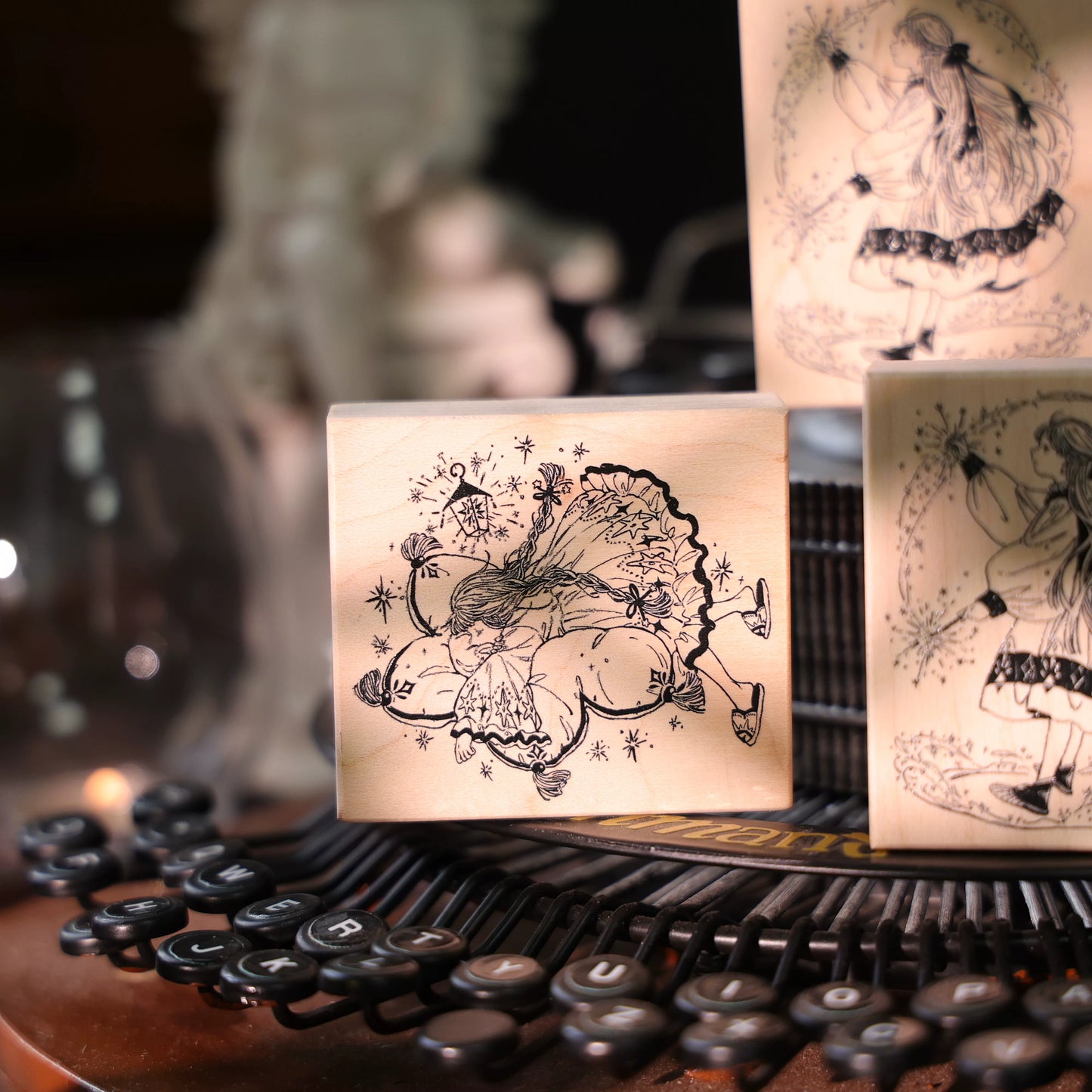 YiEr Vol17【Magical Girl】Imported Maple Red Rubber and Maple Wood Stamp