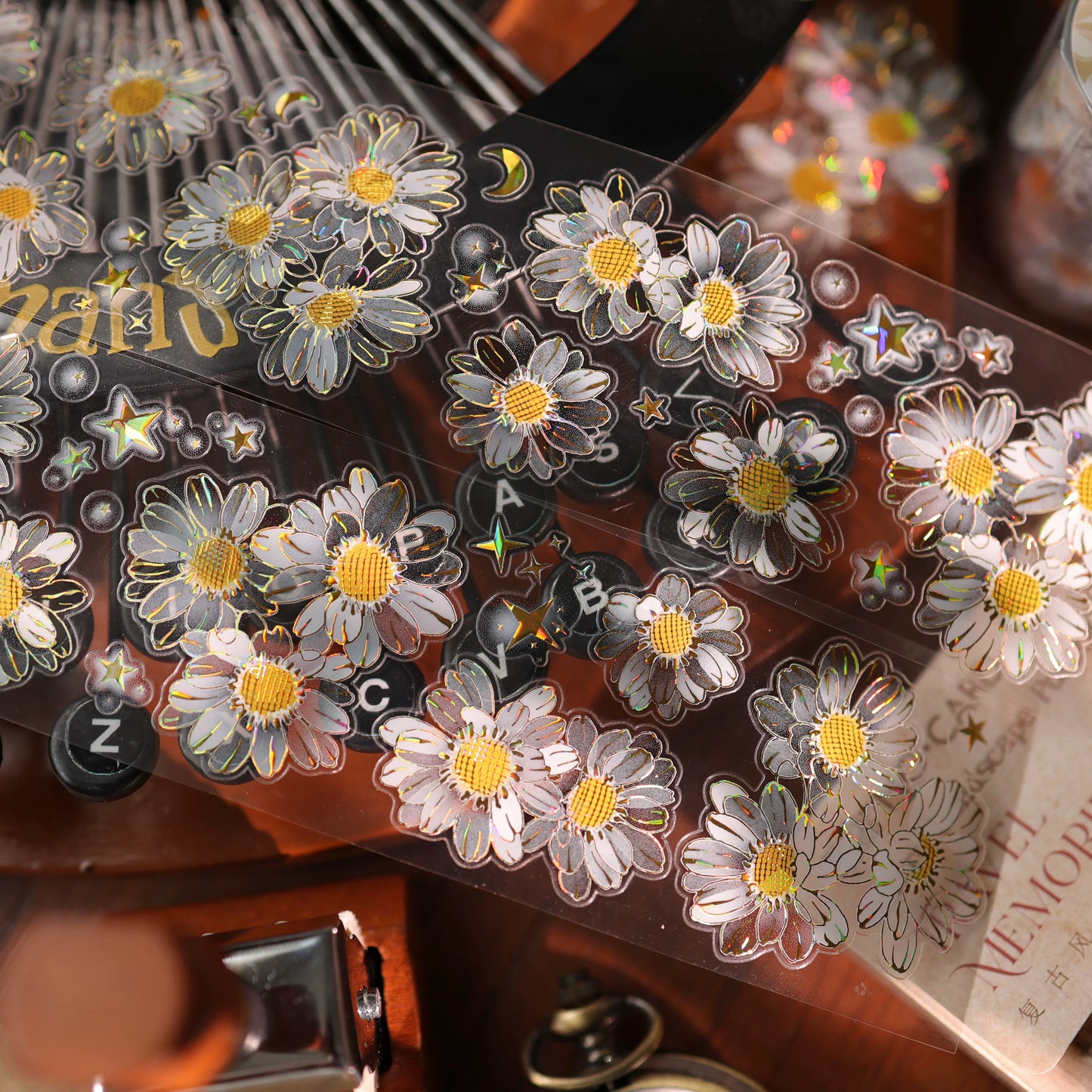 YiEr Vol17【Air Garden】Kiss-cut Floral Washi Tape and PET Stickers