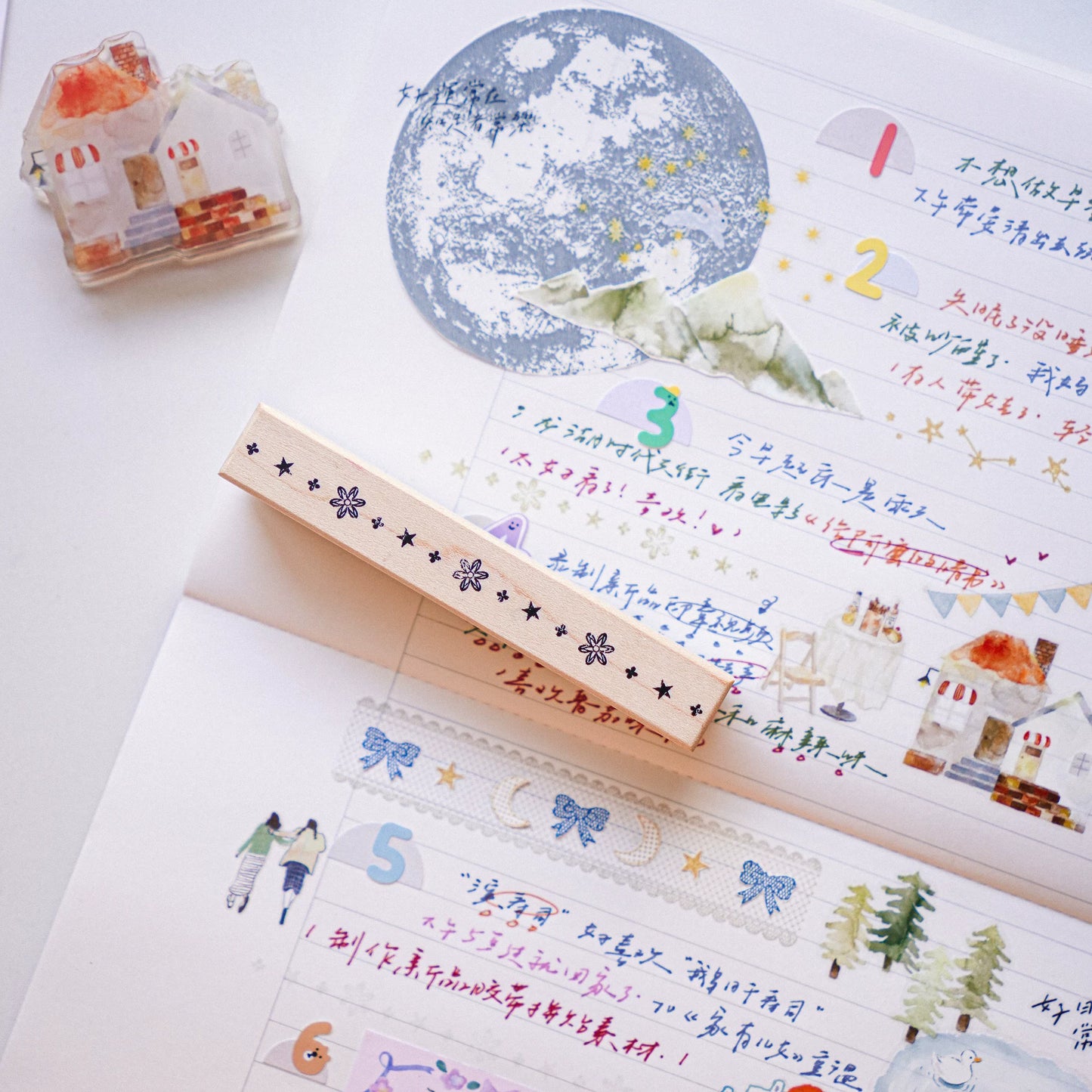 Yuanzi-Jennyuanzi【Split Line Series】Vorgeschnittenes Originaldesign Retro-Stempel