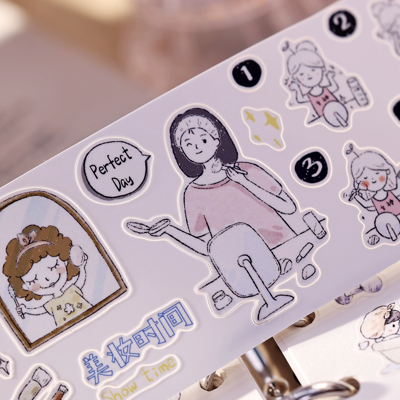 XiaoBaiJia Minimalist Style【Daily Affairs】Light Retro Orginal Design Washi Pet Tape Landscape Stickers