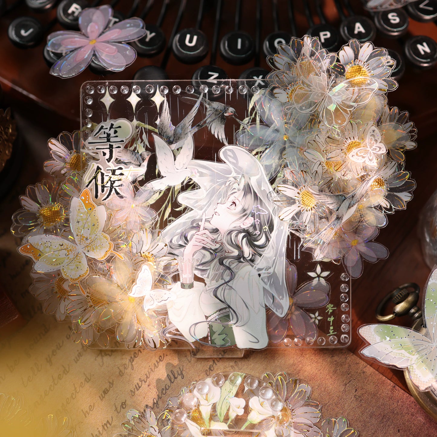 YiEr Vol17【Air Garden】Kiss-cut Floral Washi Tape and PET Stickers
