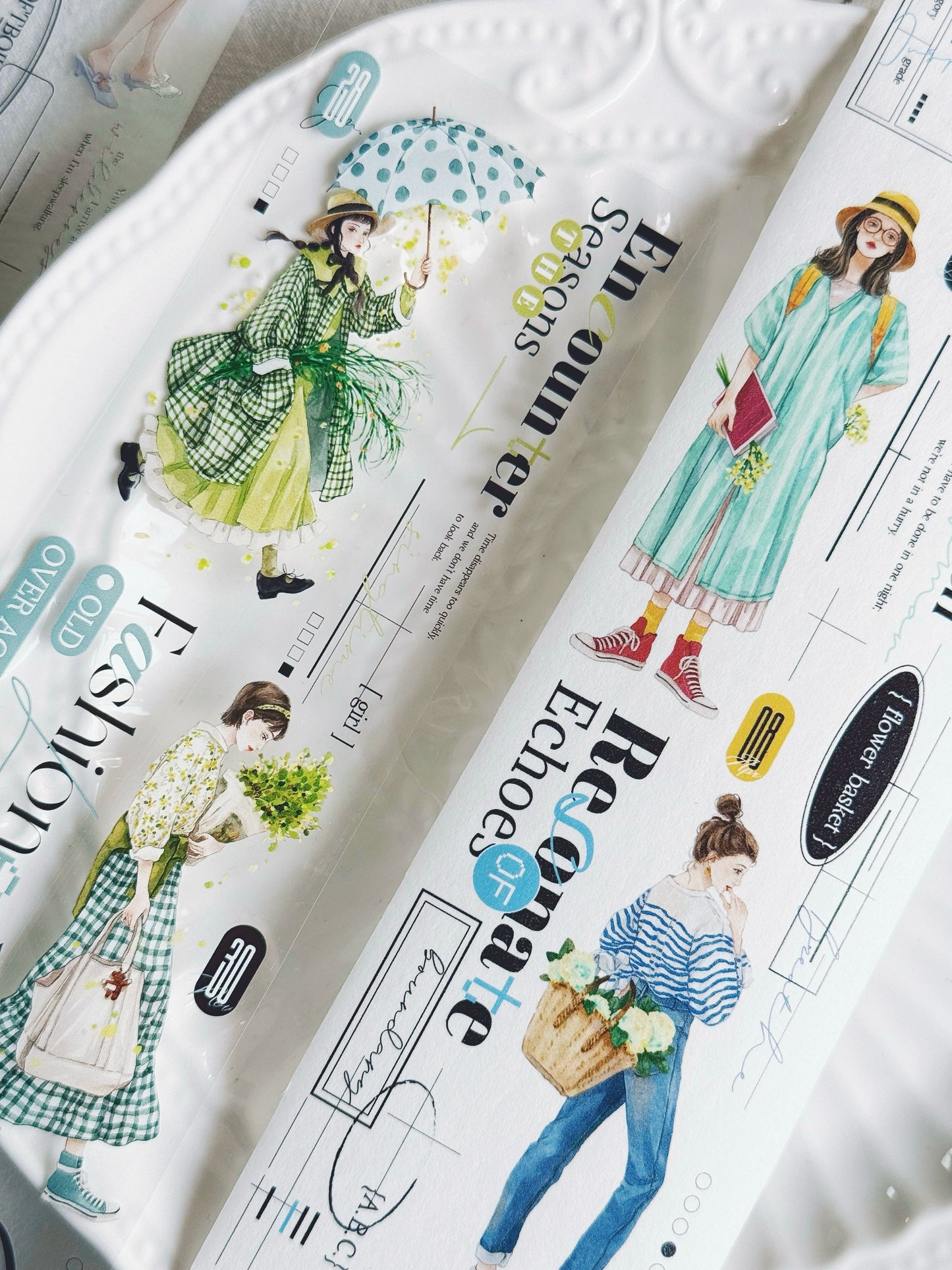 XiYue【Gorgeous Vernal Scenery】Original Design Washi/PET Tape Stickers