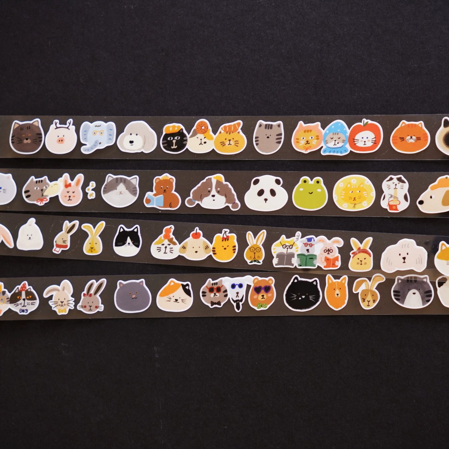 A Bit of A Studio【Daily Payment Receipt】Pre-cut Animal/Small Day/Fruit Washi/PET Tape