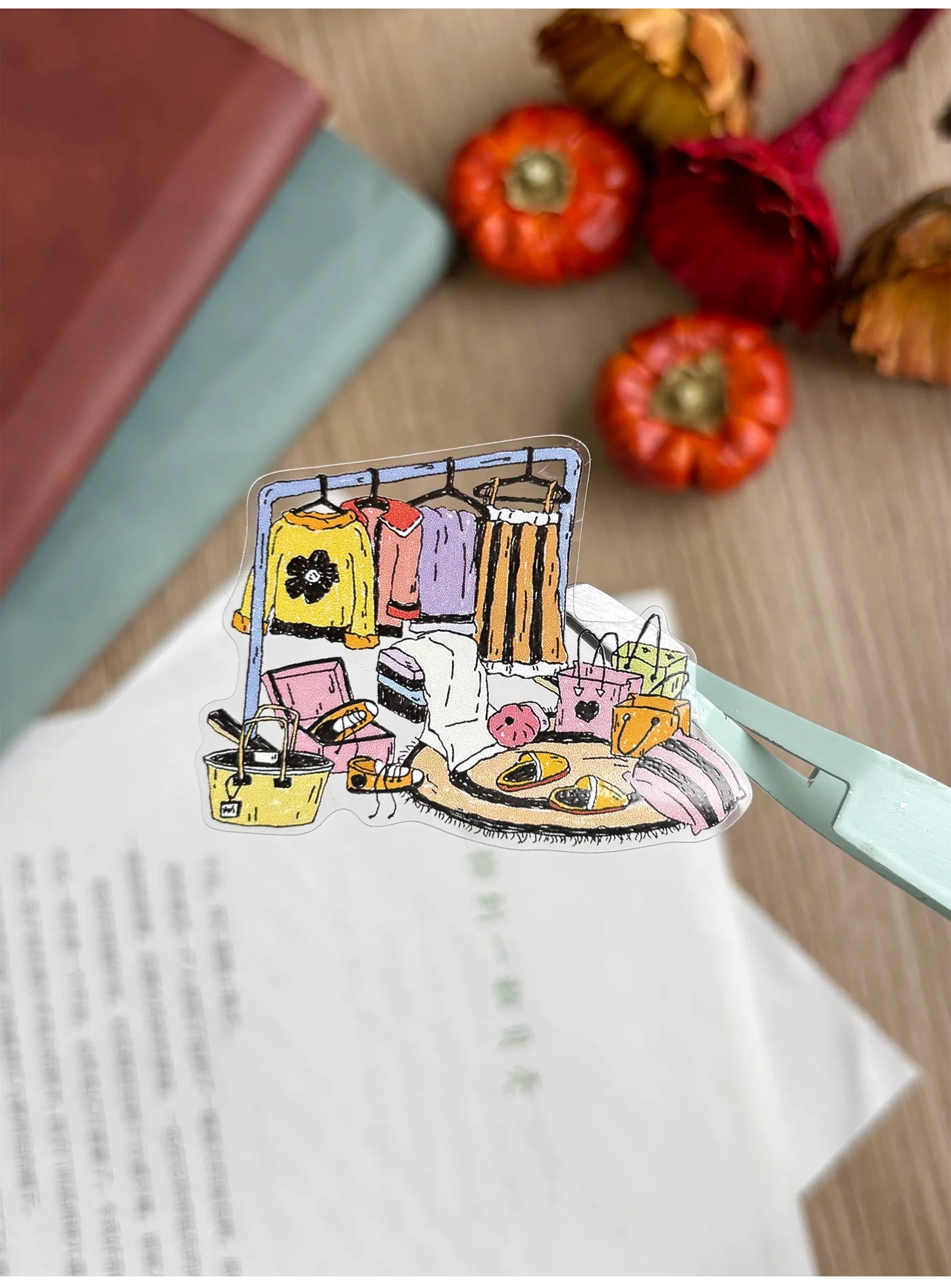 ZiYuanSu【Gentle Daily Routine】Text Background Scene Pre-cut Washi PET Tape