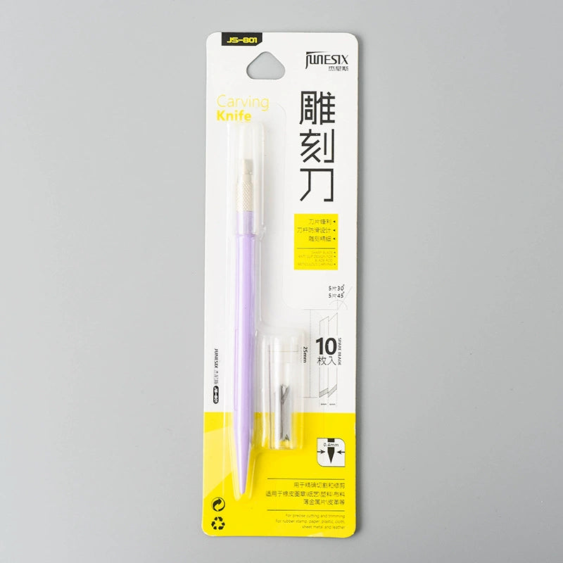 Handheld Pen Knife,Cutting Pad,Cutting tape,Cutting Pen Knife,Rubber Seal Carving Knife,Cutting Paper Pen,Handmade Knife,Art Knife