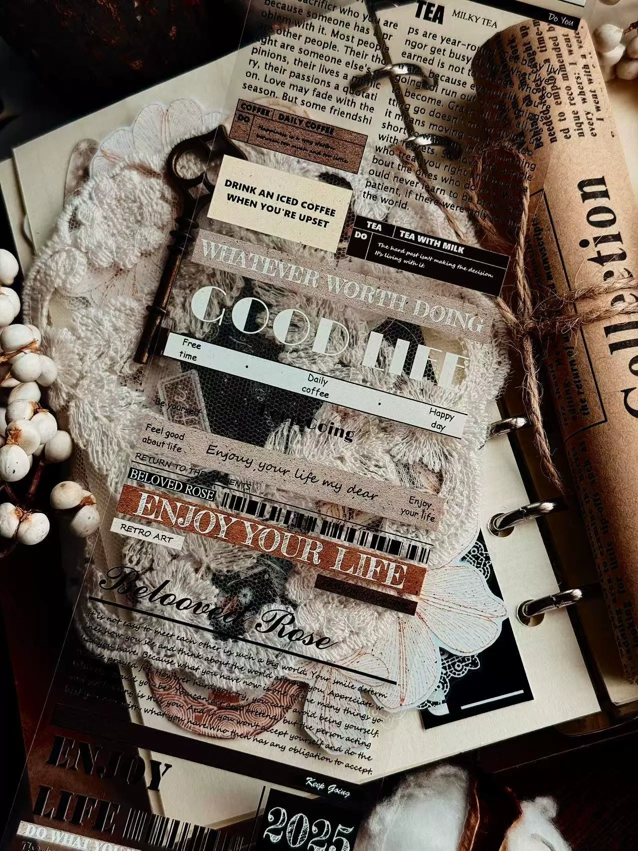 Linlanxi 【Herben Supplement】Original  Washi/Pet Tape - New Fashion Retro Wider English Counted Tape