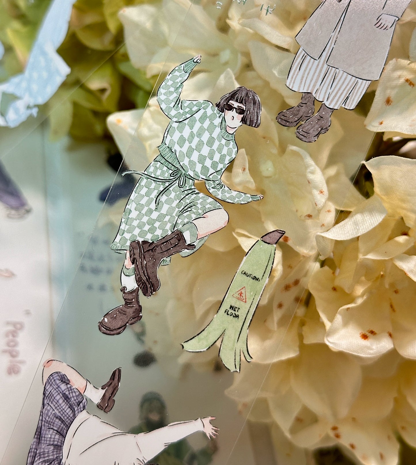 XiYue【Prohibit Burnt Green】Original Design Washi/PET Tape Stickers