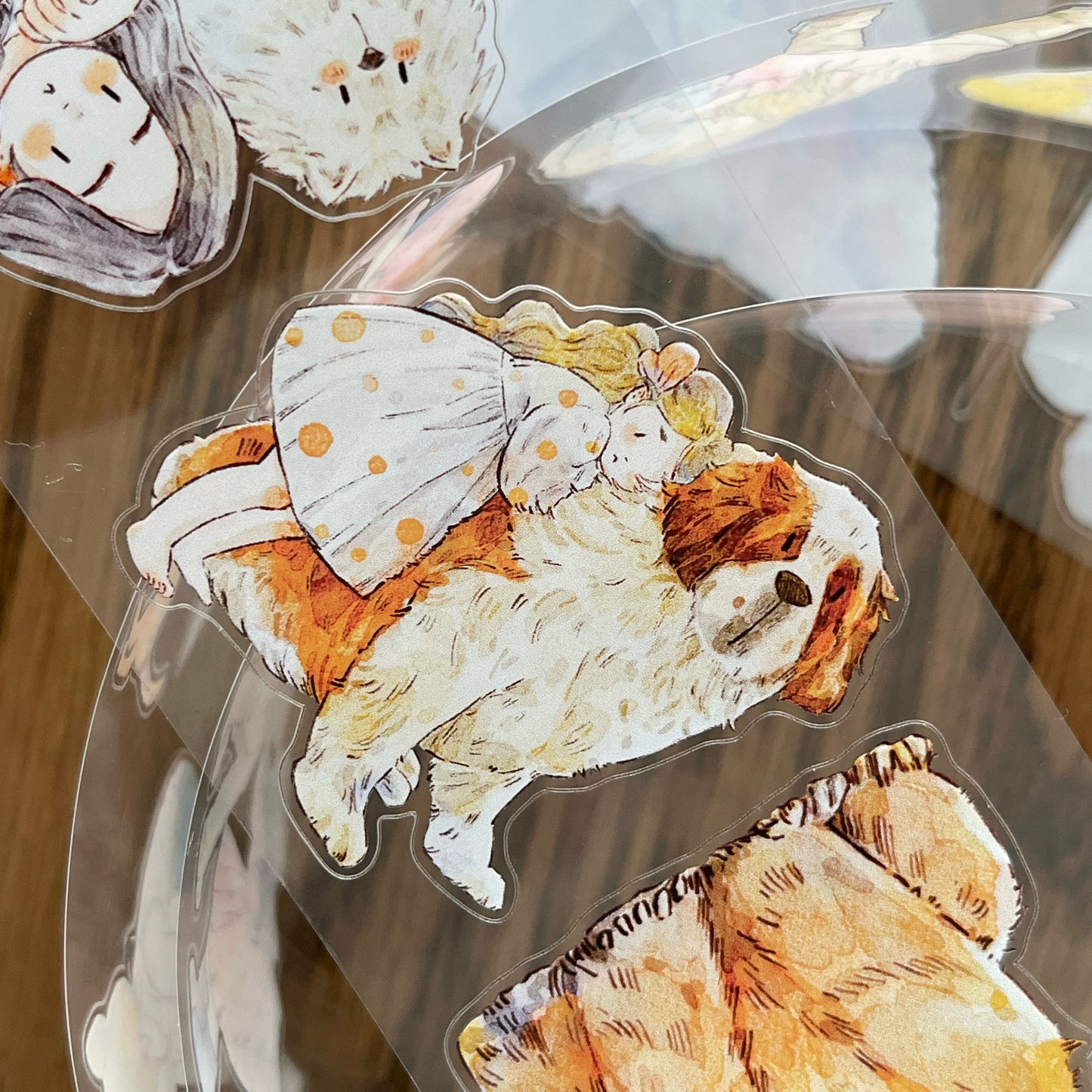 Seahorse Forest Vol7【A42#Best Buddy】Original Design Pre-Cut Kawaii Washi/PET Tape Stickers,for Scrapbook Supplies,Journaling,Junk Journal,Bullet Journal,Planner StickersDing Ding