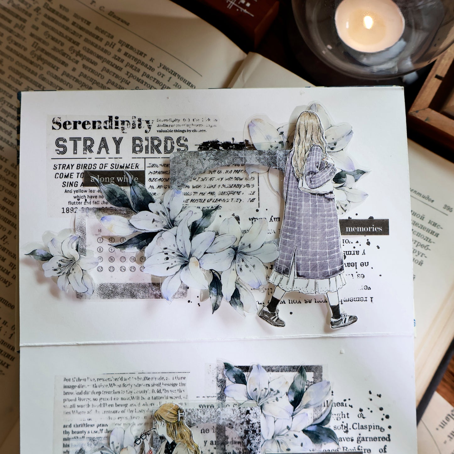 YiEr 【English Base Stamp】Upgraded Red Rubber Retro Stamp