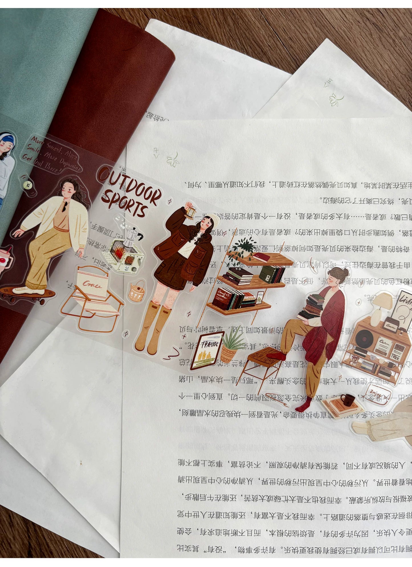ZiYuanSu【Warm Winter】Background Scene Pre-cut Washi/PET Tape