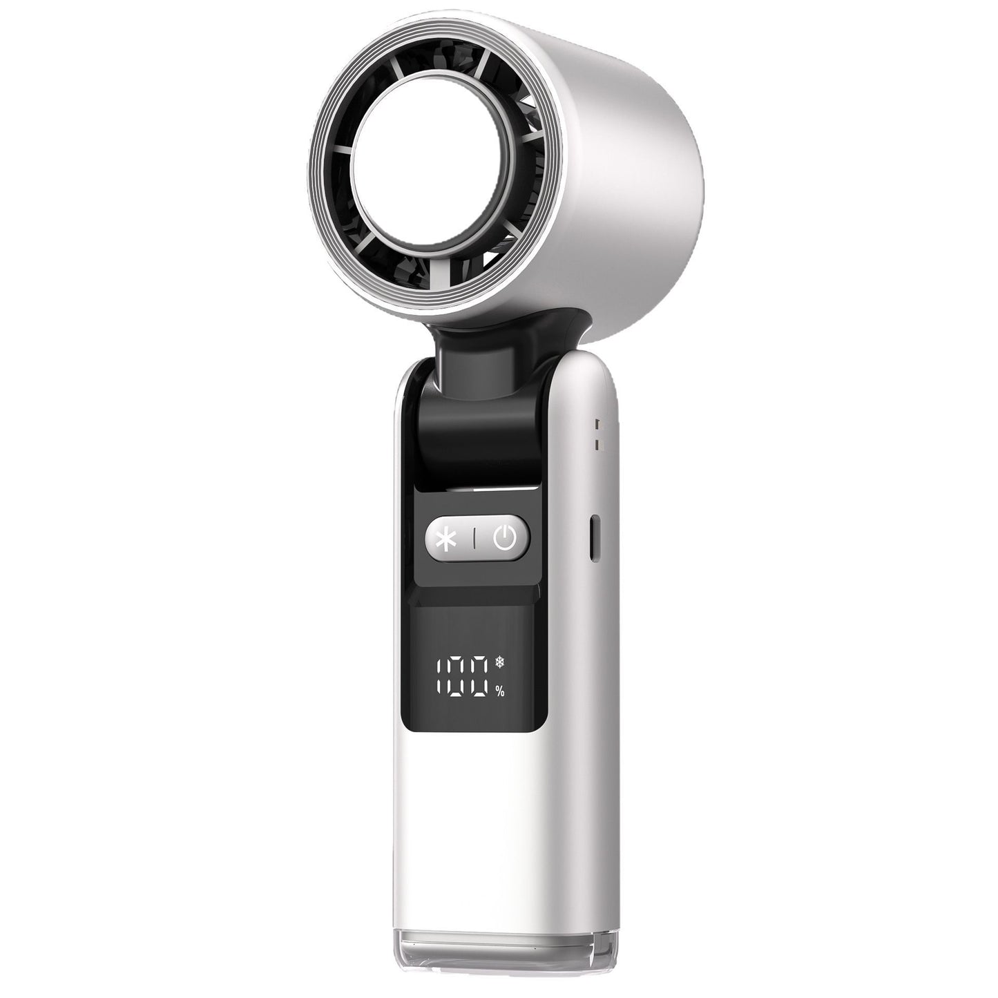 4000mAh Ultra-long Standby Mini 100 Speed Handheld Fan with Ice Cold Compress – USB Rechargeable Mini Turbo Portable Cooling Fan, Shenzhen Factory Wholesale
