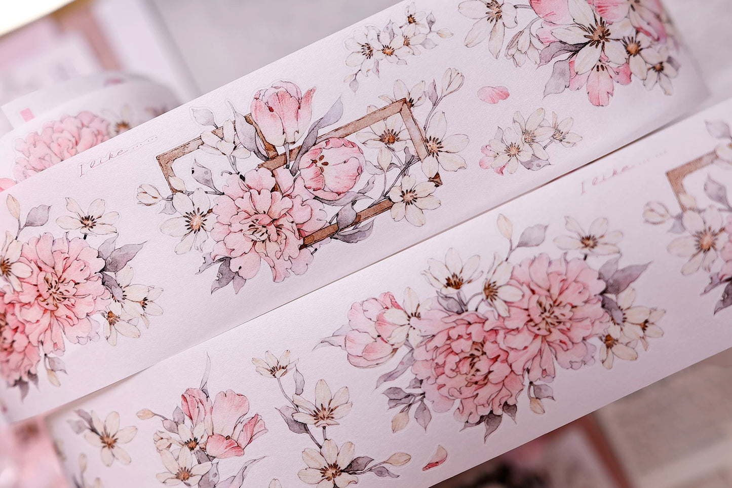 XiaoBaiJia Salt Series【Powdered Floss】Pre-cut Orginal Design Washi/Pet Tape Light Retro Stickers