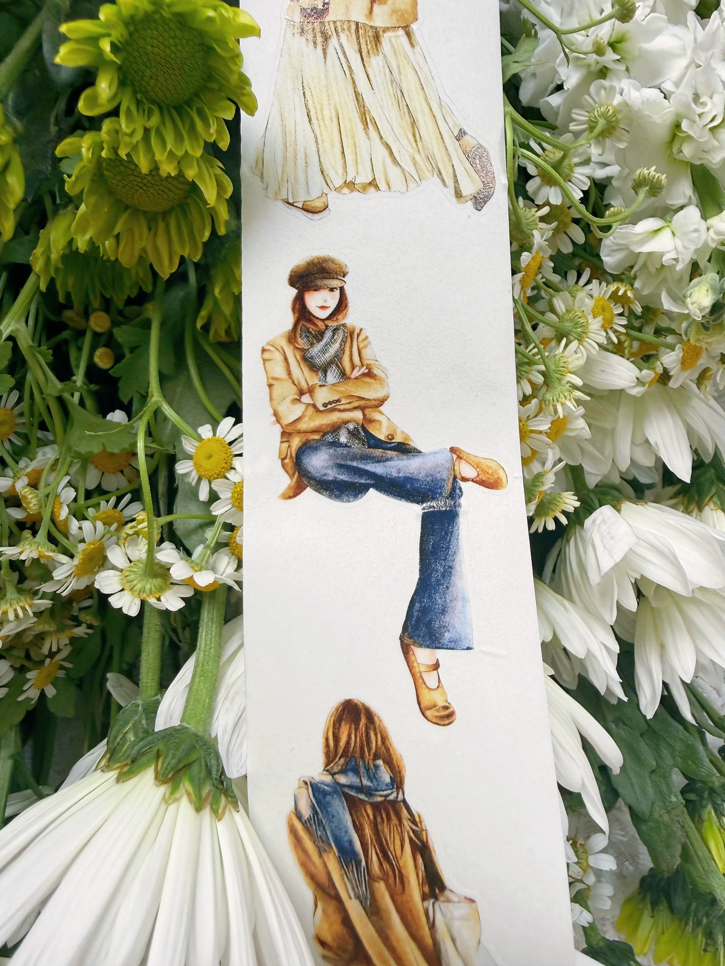 ZaoZao Vol4【XinXin】Original Design Kiss-Cut Washi PET Tape Stickers,for Scrapbook Supplies,Journaling,Junk Journal,Bullet Journal,Planner Stickers