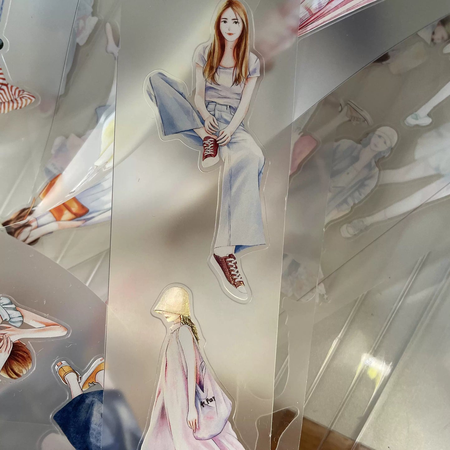 ZaoZao Vol2【Misty Isle】Original Design Kiss-Cut Washi PET Tape Stickers,for Scrapbook Supplies,Journaling,Junk Journal,Bullet Journal,Planner Stickers