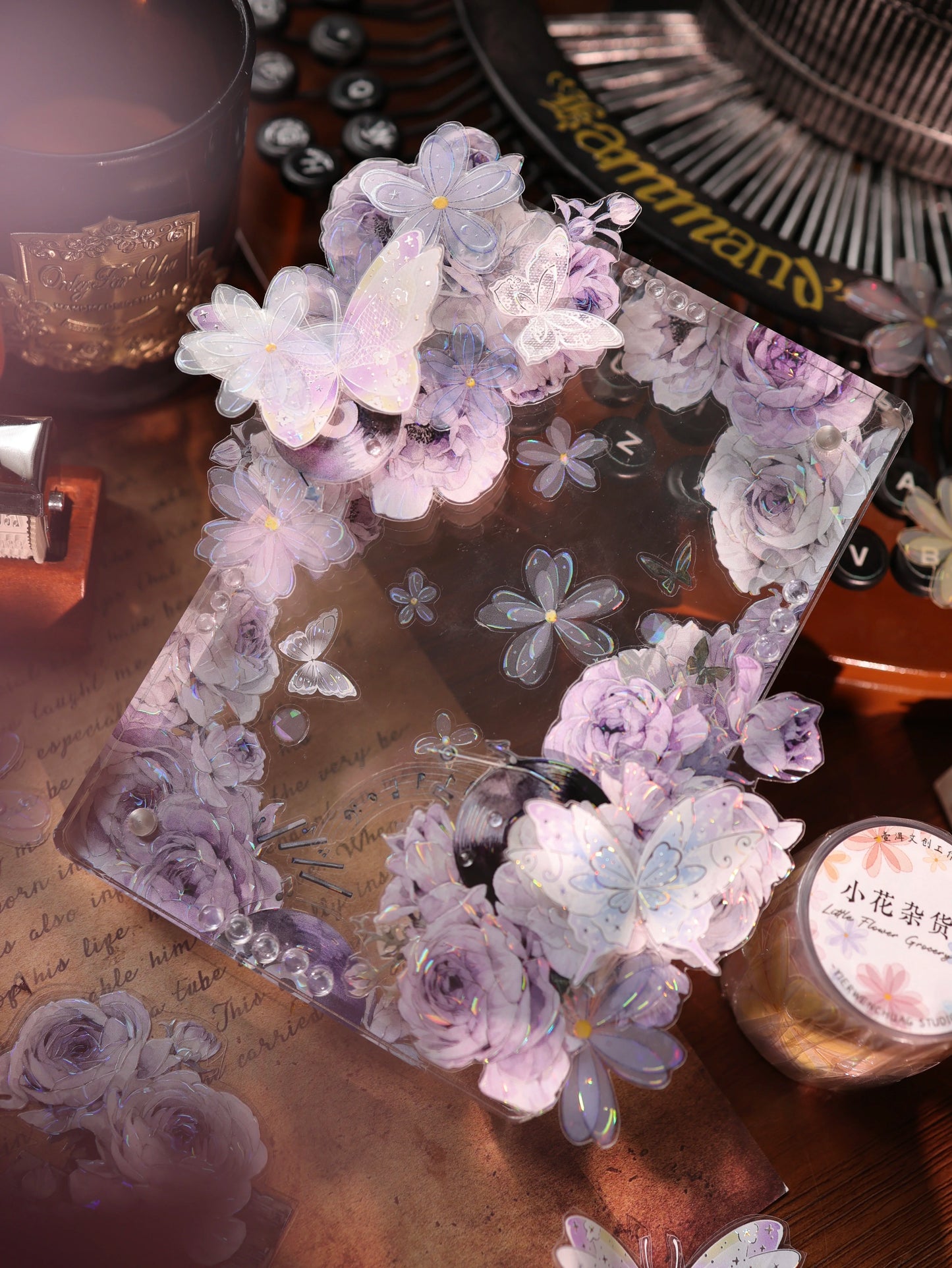 YiEr Vol17【Cicada Dream Butterfly】Kiss-cut Butterfly Washi Tape and PET Stickers